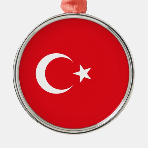 Turkish Flag Turkey Ceramic Ornament