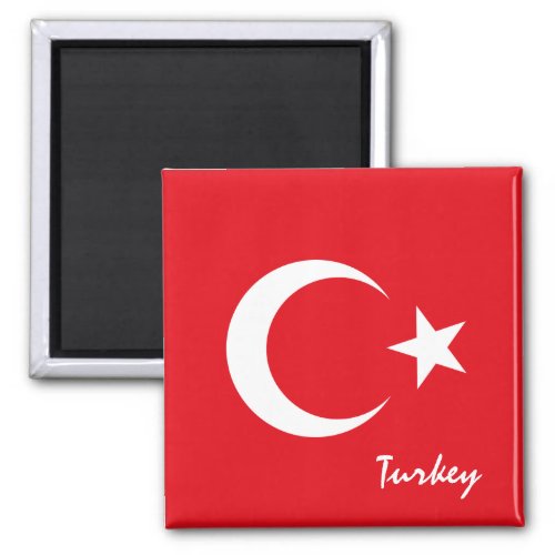 Turkish flag  Turkey holidaysports fans Magnet