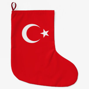 Turkish Flag (Turkey) Large Christmas Stocking