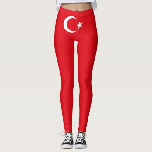 Turkish Flag Turkey Leggings