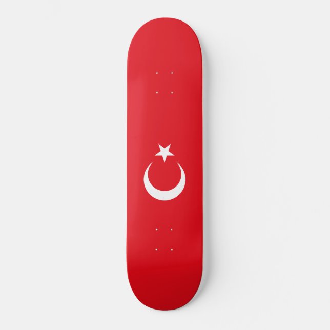 Turkish Flag (Turkey) Skateboard (Front)