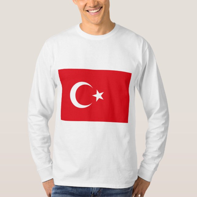 Turkish Flag (Turkey) T-Shirt (Front)