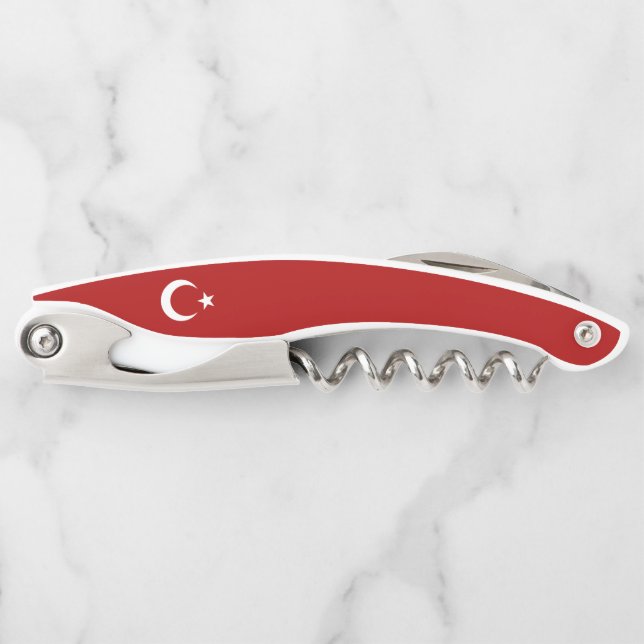 Turkish flag waiter's corkscrew (Front)