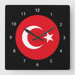 Turkish flag Wall Clock