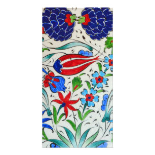 Turkish floral design card