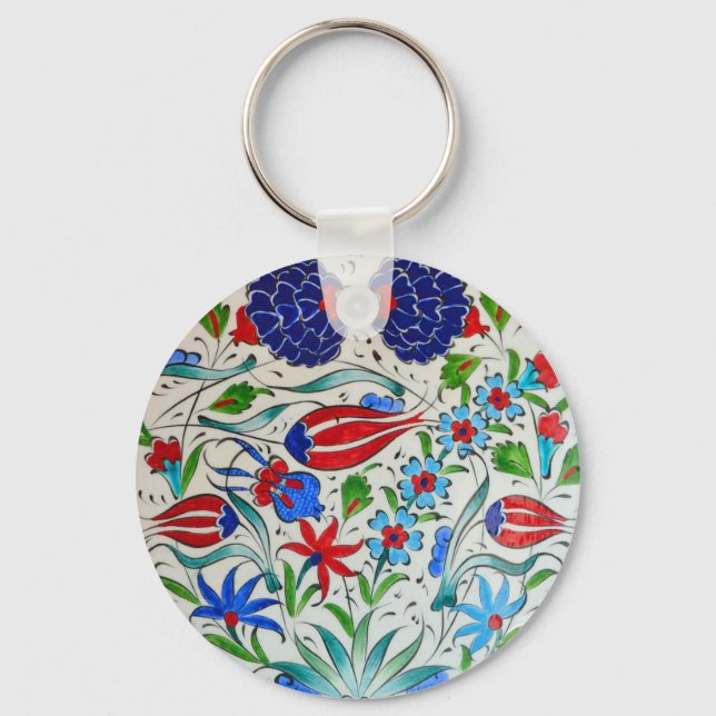 Turkish floral design keychain (Front)