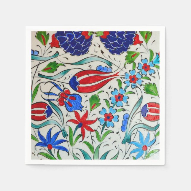 Turkish floral design paper napkins (Front)