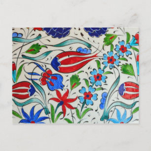 Turkish floral design postcard