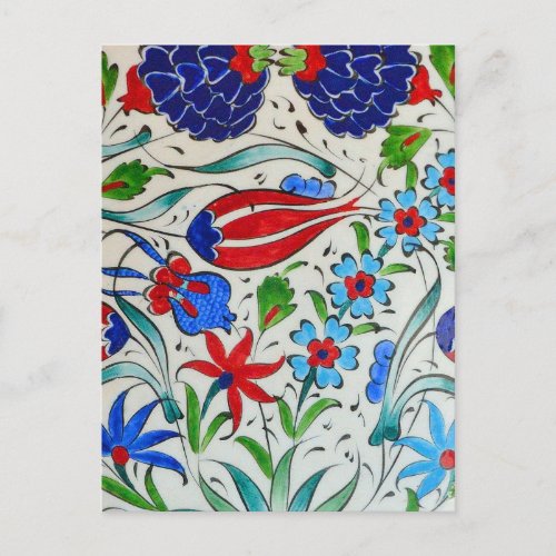 Turkish floral design postcard