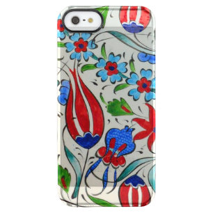 Turkish floral design clear iPhone SE/5/5s case