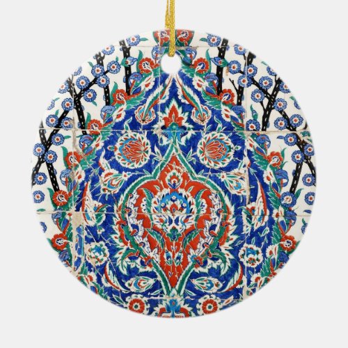 Turkish floral tiles ceramic ornament