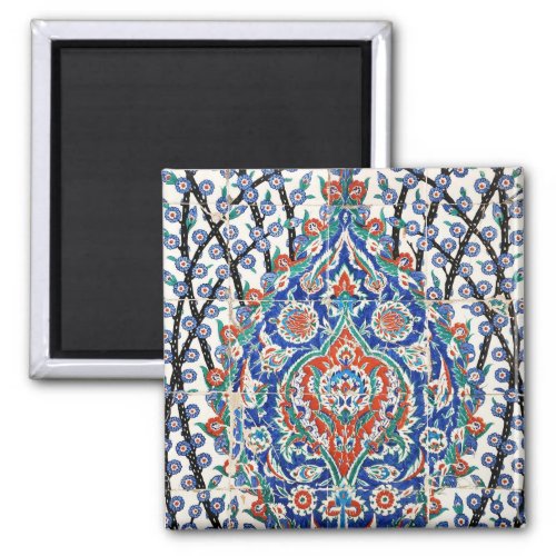 Turkish floral tiles magnet