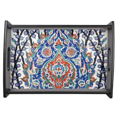 Turkish floral tiles serving tray