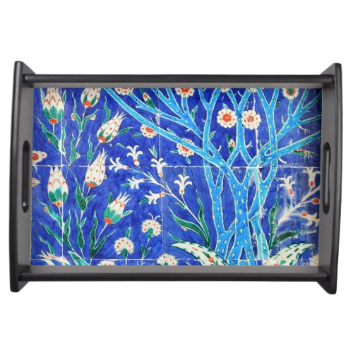 Turkish floral tiles serving tray
