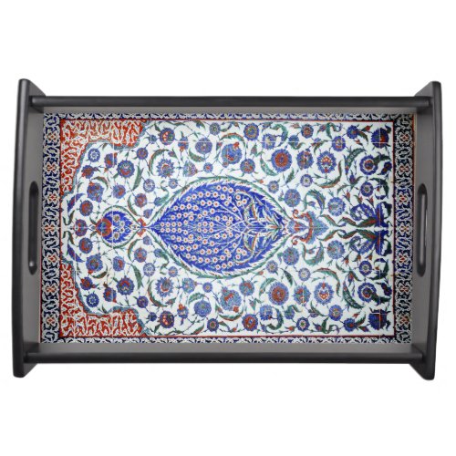 Turkish floral tiles serving tray
