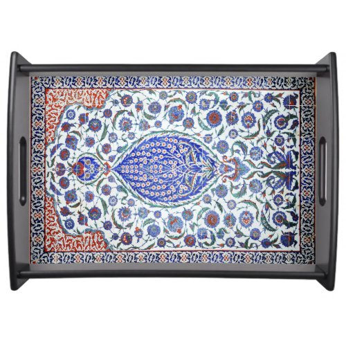 Turkish floral tiles serving tray