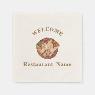 Turkish food restaurant welcome kebab Personalized Napkins