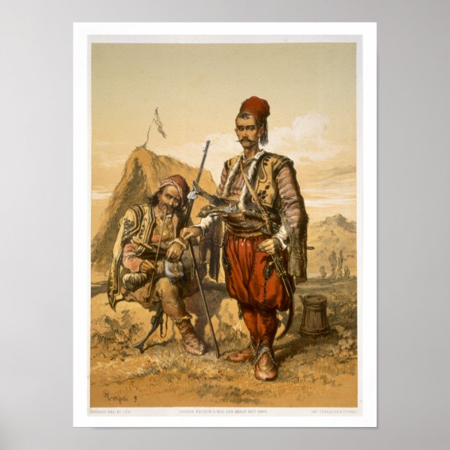 Turkish foot soldiers in the Ottoman army, pub. by Poster (Front)