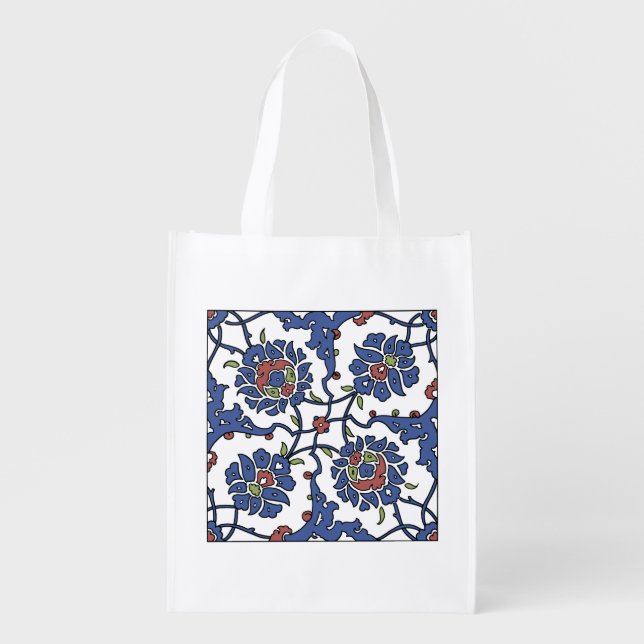 Turkish garden flower composition 1 grocery bag (Front)