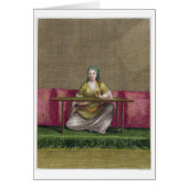 Turkish Girl, embroidering, 18th century (engravin (Front)