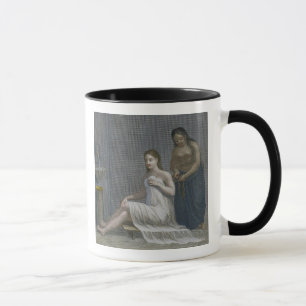 Turkish Girl, having her hair braided in the baths Mug