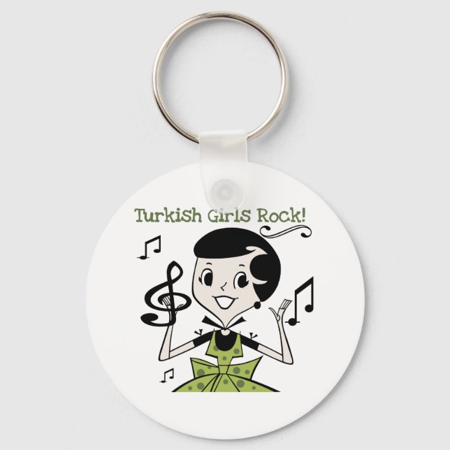 Turkish Girls Rock Keychain (Front)