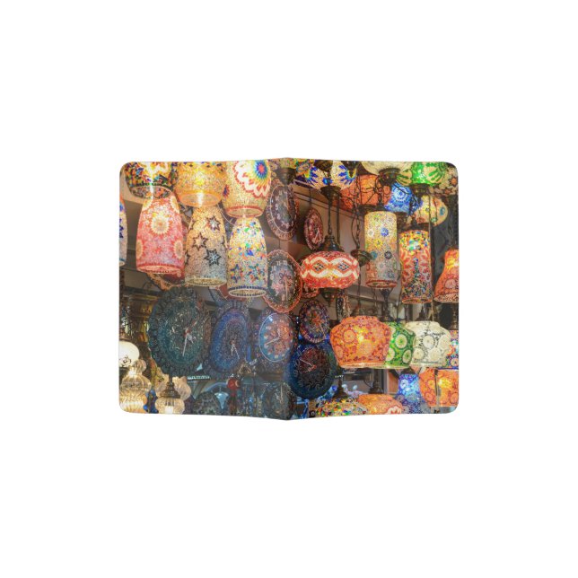 Turkish Glass Lamps for Sale in Istanbul Market Passport Holder (Opened)