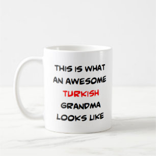 turkish grandma, awesome coffee mug