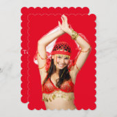 Turkish Gypsy Dancing in Bright Red Costume (Front/Back)