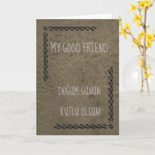 Turkish Happy Birthday Card