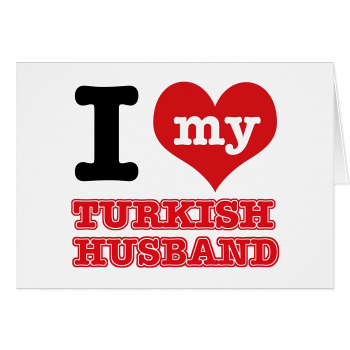 Turkish I heart designs Card