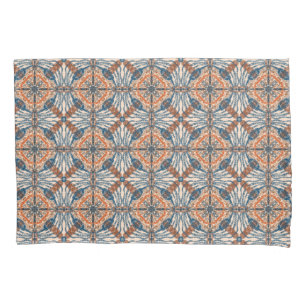 Turkish Inspired: Textured Navy & Terracotta Pillow Case