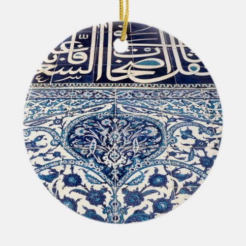 Turkish iznik tiles ceramic ornament