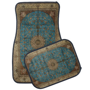 Turkish Kilim Antique Car Floor Mat