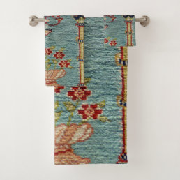 Turkish Kilim Carpet Rug Antique Bath Towel Set