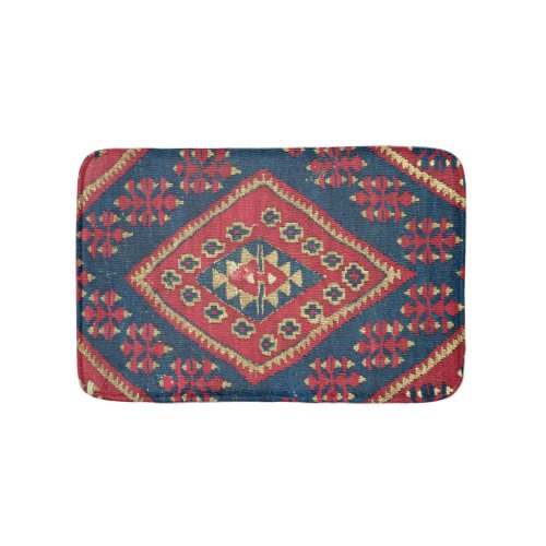 Turkish Kilim Carpet Rug Antique Red Blue