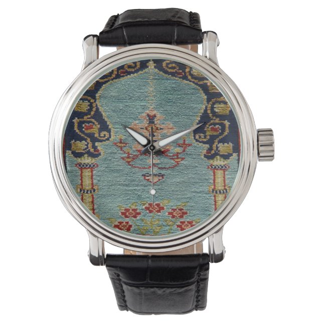 Turkish Kilim Carpet Rug Antique Watch (Front)