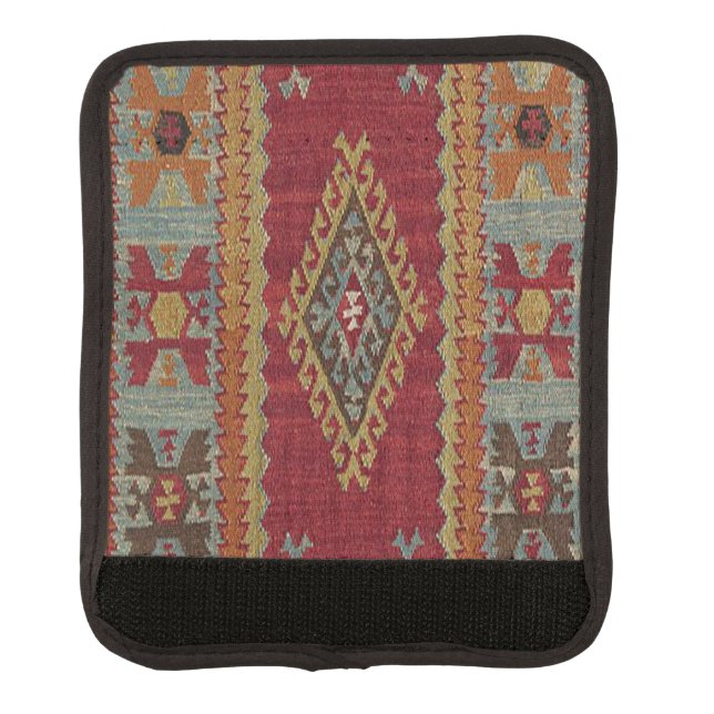 Turkish Kilim Carpet Rug Luggage Handle Wrap (Front)