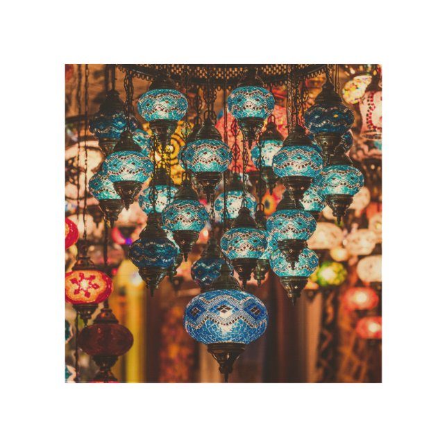Turkish lamps: mosaic glass art (Front)