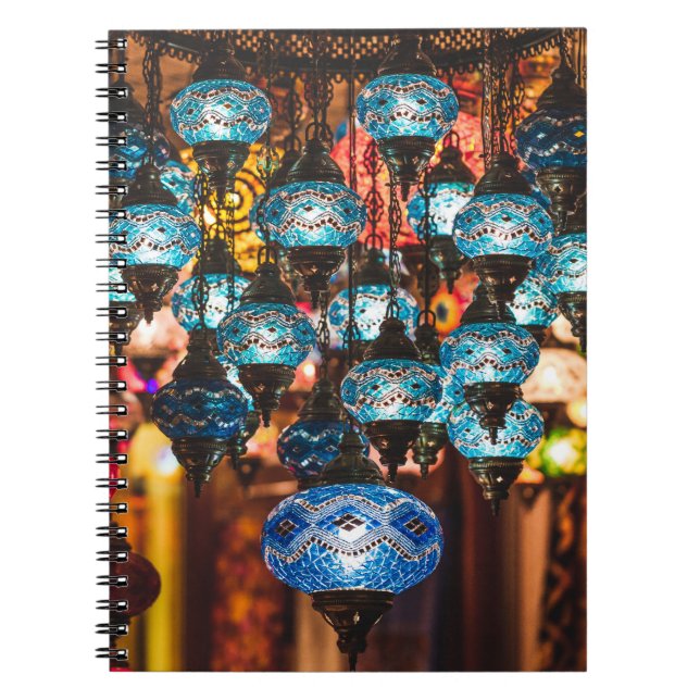 Turkish lamps: mosaic glass art notebook (Front)