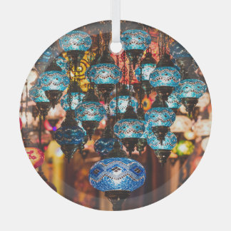 Turkish lamps: mosaic glass art ornament