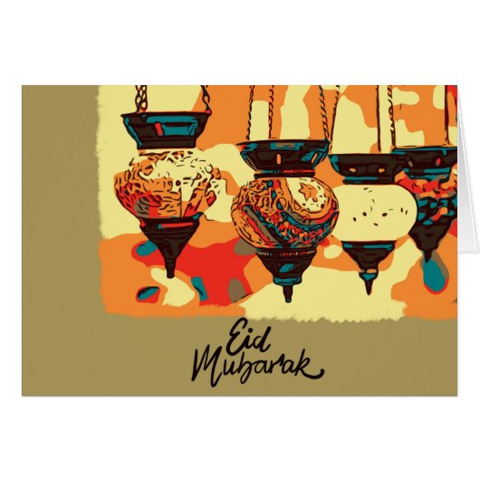 Turkish lantern painted cards (Front Horizontal)
