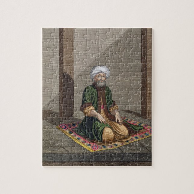 Turkish Man, praying, 18th century (engraving) Jigsaw Puzzle (Vertical)