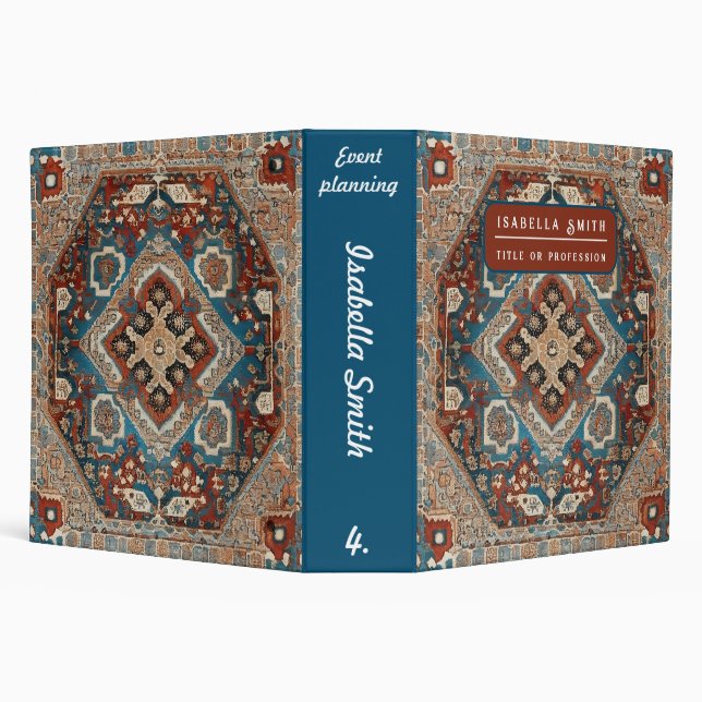 Turkish Modern Beautiful Old Pattern Collection 3 Ring Binder (Background)