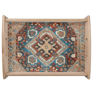 Turkish Modern Beautiful Old Pattern Collection Serving Tray