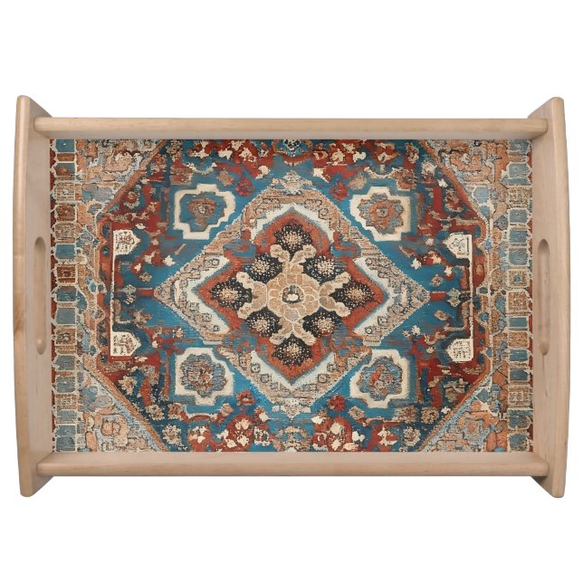 Turkish Modern Beautiful Old Pattern Collection Serving Tray (Front)