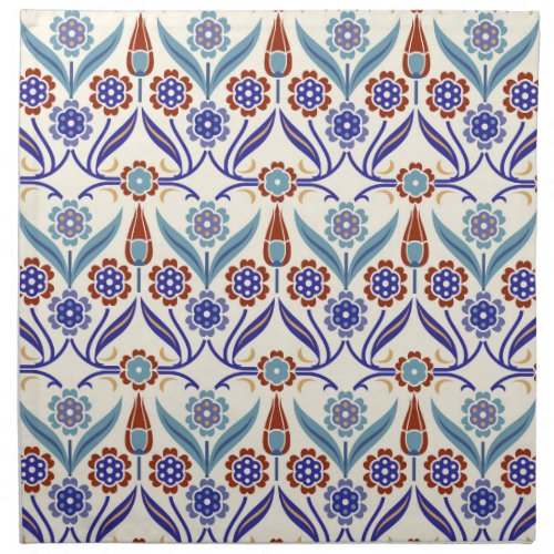 Turkish Mosaic Colorful Seamless Pattern Cloth Napkin