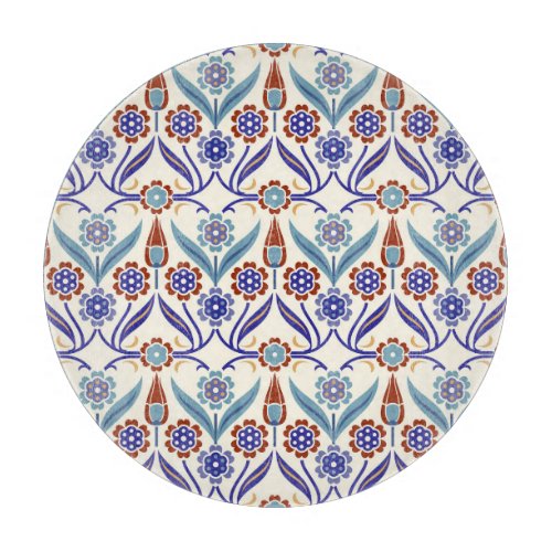 Turkish Mosaic Colorful Seamless Pattern Cutting Board