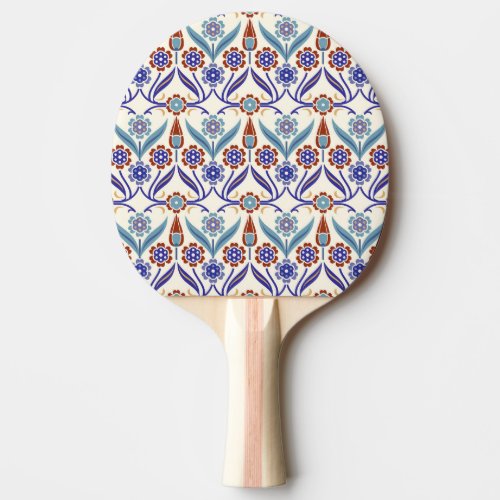 Turkish Mosaic Colorful Seamless Pattern Ping Pong Paddle