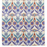 Turkish Mosaic: Colorful Seamless Pattern Shower Curtain